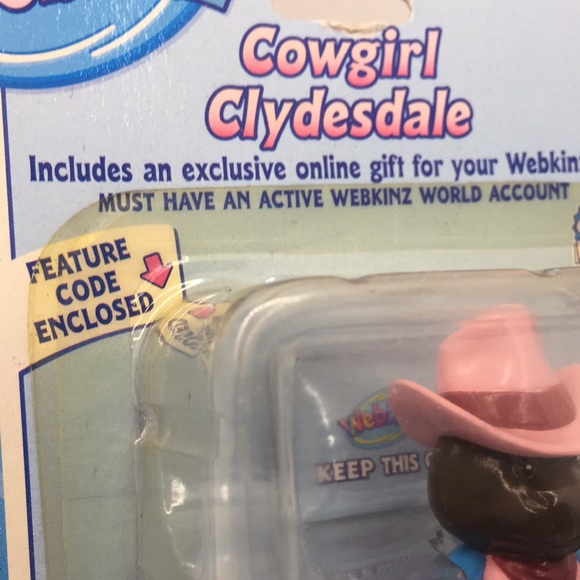 Webkinz Cowgirl Clydesdale Horse Figurine Ganz Toy Feature Code Series 2 New - Picture 4 of 8
